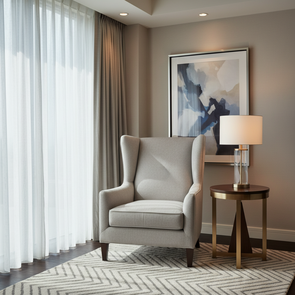Kralendijk - Glacier Upholstered Chair | Architectural Fabrics