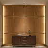 Silver Bank - Caramel Upholstered Wall Panel | Architectural Fabrics