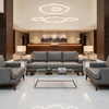 Woven Linear Texture Charcoal Grey Upholstered Sofa | Architectural Fabrics