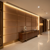 Ultrasuede  Fawn Brown Upholstered Wall Panel | Ultrasuede Upholstery