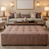 Turf Bay - Lilac Upholstered Ottoman | Architectural Fabrics