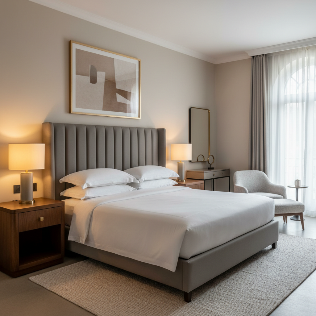 Yorktown Dove Upholstered Headboard | Architectural Fabrics