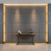 Smooth Pebble Grain Slate Gray Upholstered Wall Panel | Architectural Fabrics