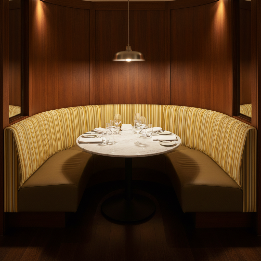 Vista Point - Canary Upholstered Banquette | Architectural Fabrics