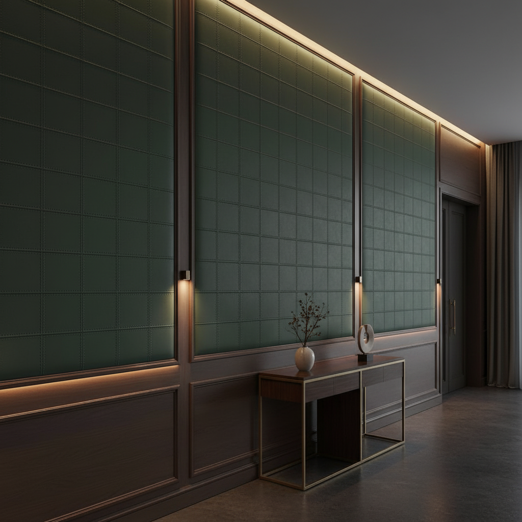 Puerto Plata - Forest Upholstered Wall Panel | Architectural Fabrics