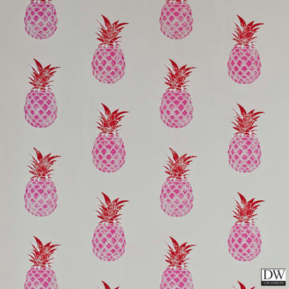 Pineapple - Wallcovering - Pink