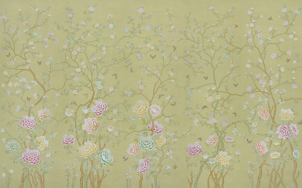 Chelsea — Pea Green dyed silk