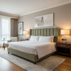 St. Barthelemy - Pear Upholstered Headboard | Architectural Fabrics