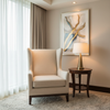 Maya Riviera - Cream Upholstered Chair | Architectural Fabrics