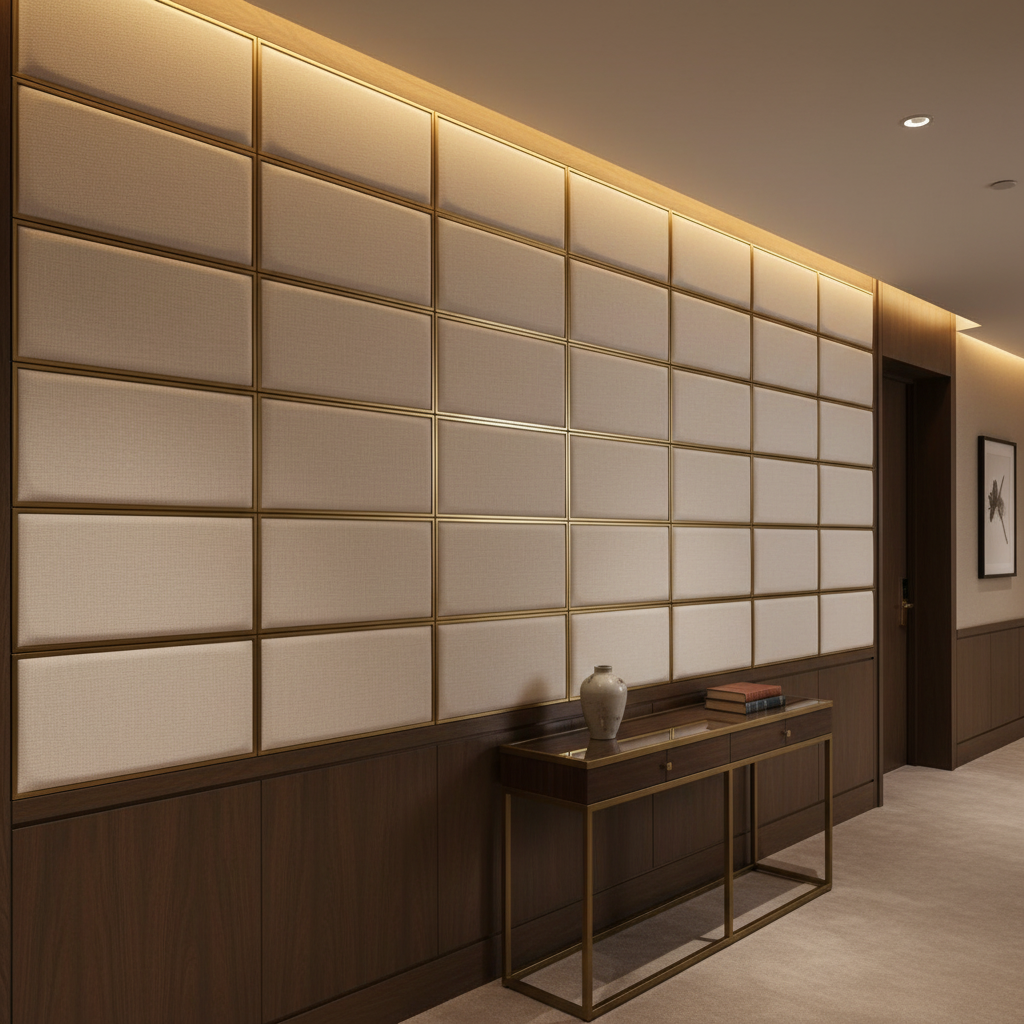 Peter Island - Dove Upholstered Wall Panel | Architectural Fabrics