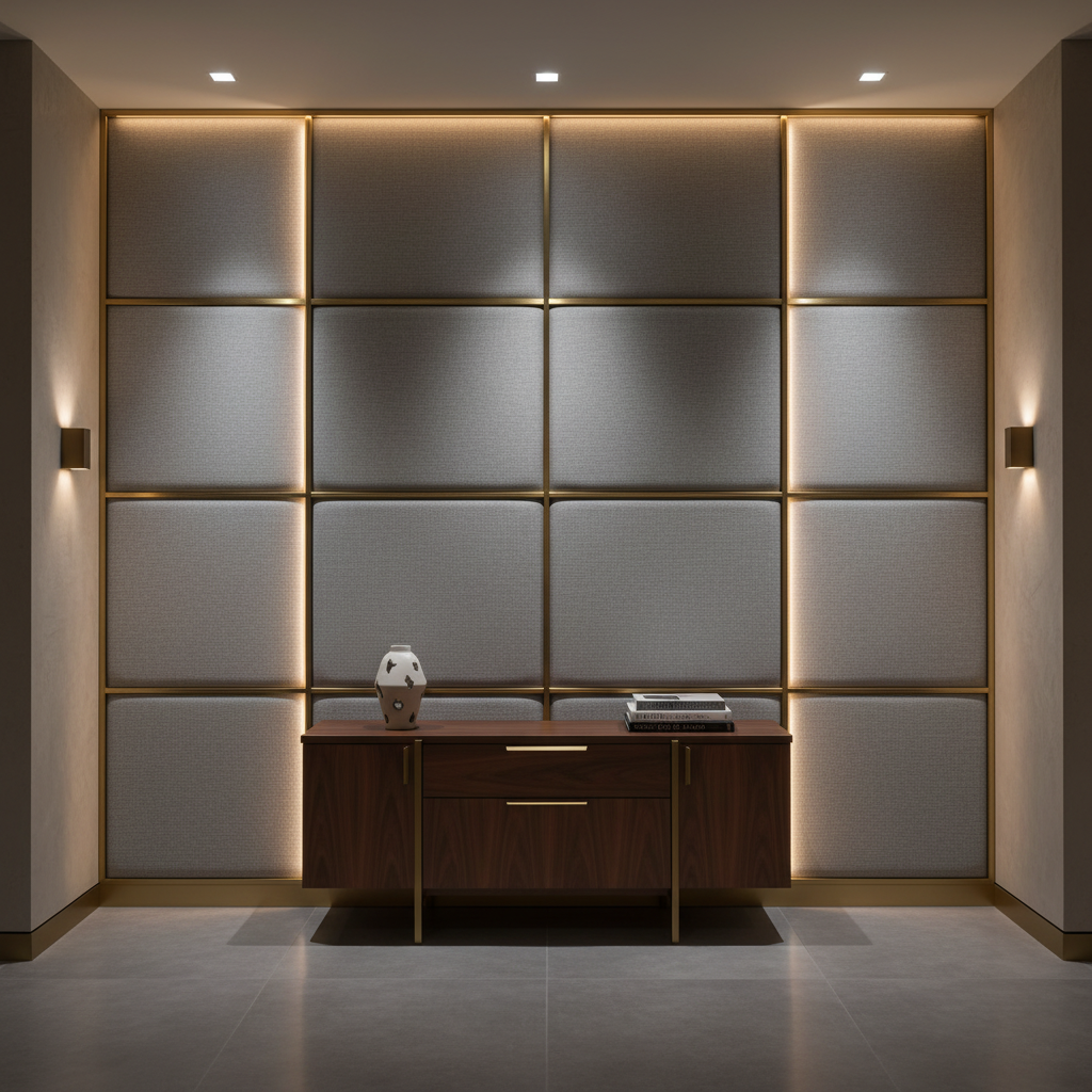 Kralendijk - Shadow Upholstered Wall Panel | Architectural Fabrics