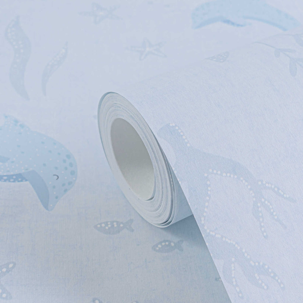 Lilly Luis Light Blue Wallcovering | AS Creation