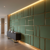 Ultrasuede Lotus Green Upholstered Wall Panel | Ultrasuede Upholstery