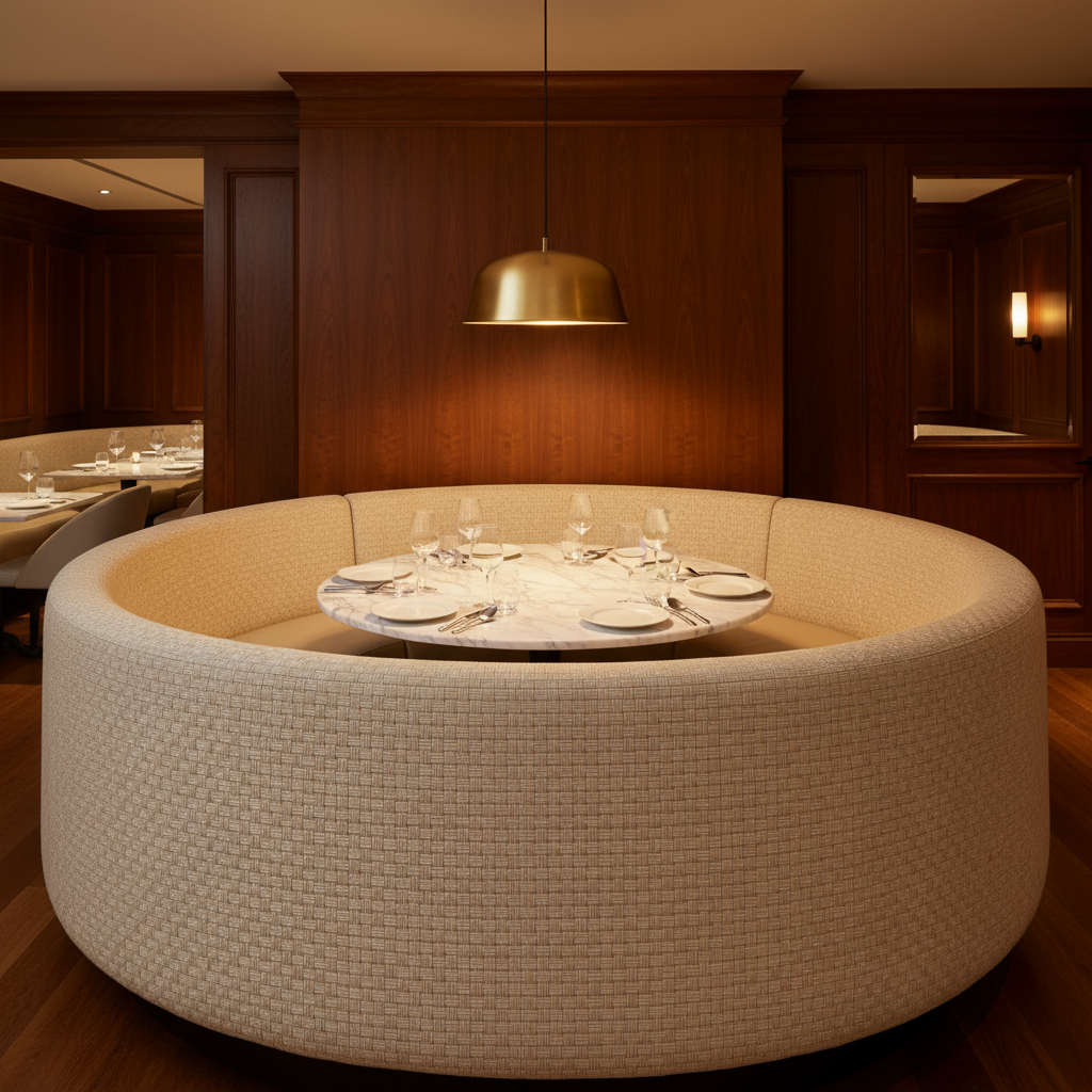 Aztec - Aztec Organic Cellulose Upholstered Banquette | Architectural Fabrics