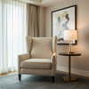 Woven Basketweave Texture Natural Straw Upholstered Chair | Architectural Fabrics