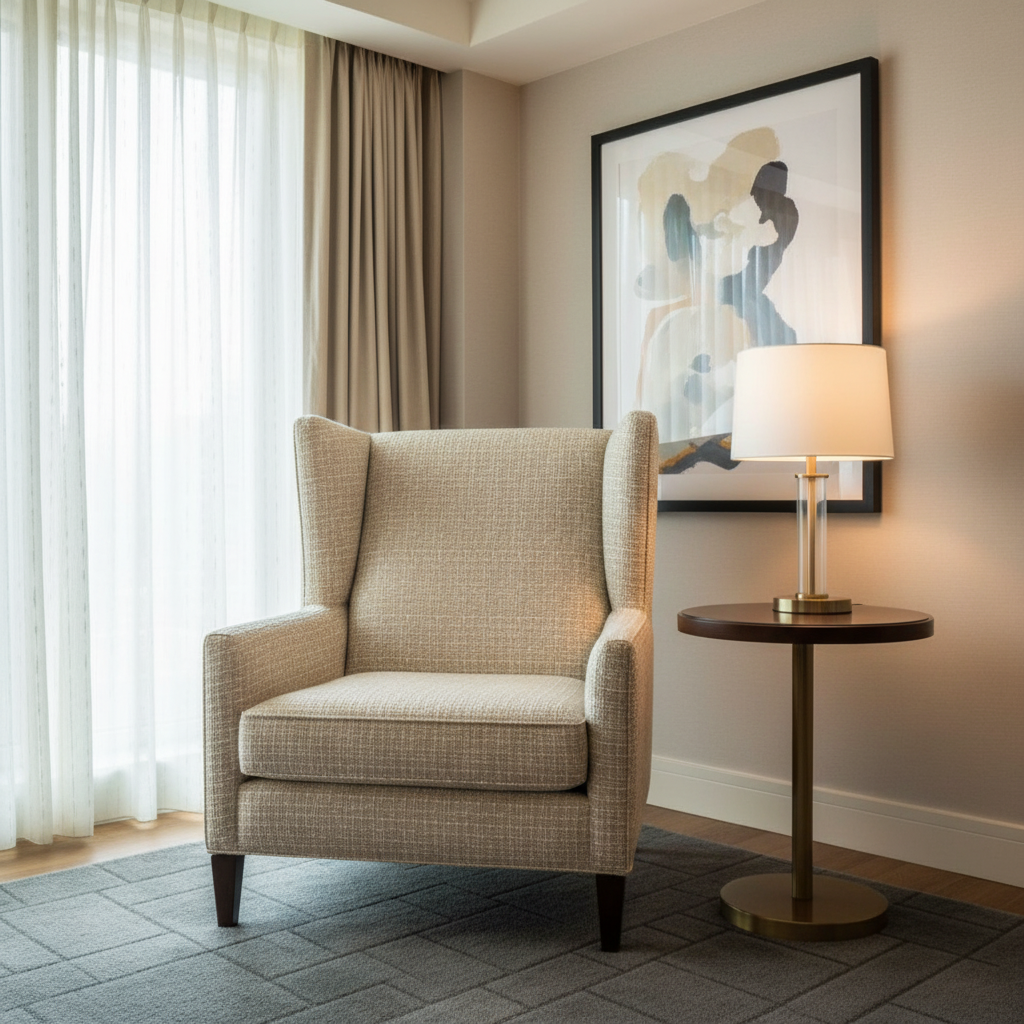 Woven Basketweave Texture Natural Straw Upholstered Chair | Architectural Fabrics