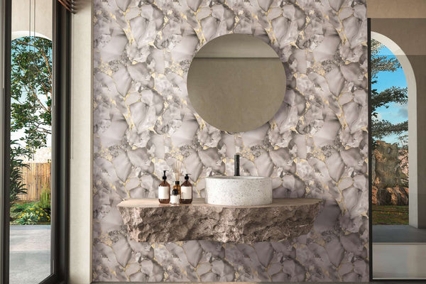 Elite of Shades Light Gray Wallcovering | AS Creation