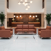 Fine Pebble Grain Rustic Sienna Upholstered Sofa | Architectural Fabrics