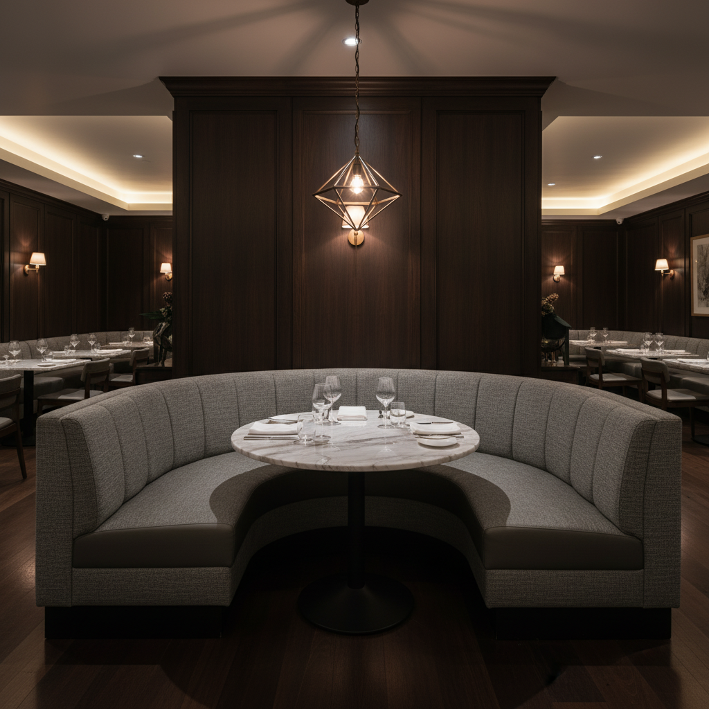 Sisal Bay - Night Upholstered Banquette | Architectural Fabrics