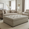 Trade Wind - Quarry Upholstered Ottoman | Architectural Fabrics