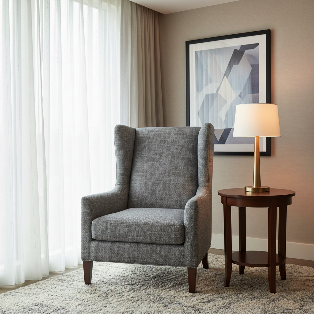 Abaca - Ironwood Tekloom Performance Upholstered Chair | Architectural Fabrics