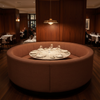 Punch Bowl - Madder Upholstered Banquette | Architectural Fabrics