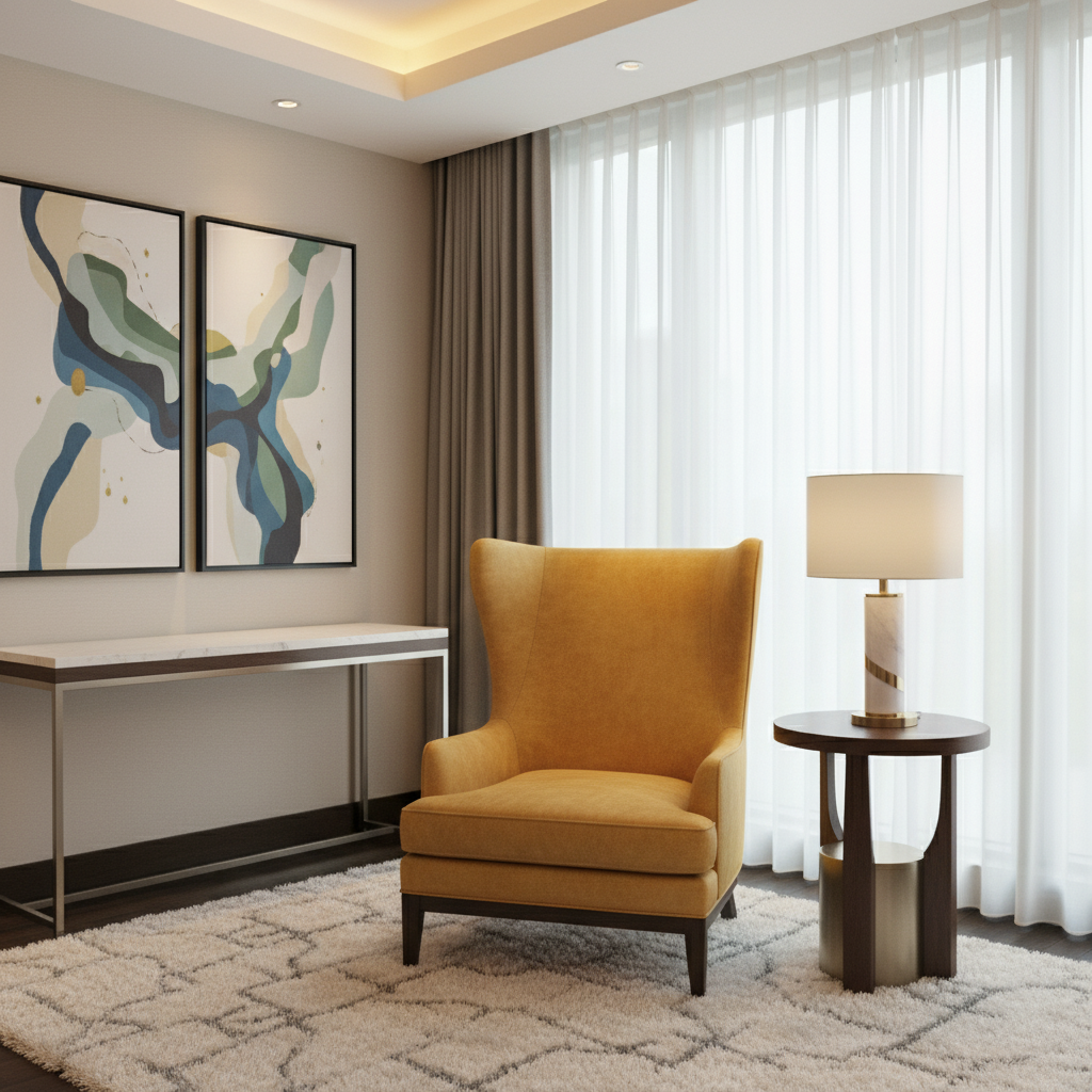 Peter Island - Goldenrod Upholstered Chair | Architectural Fabrics