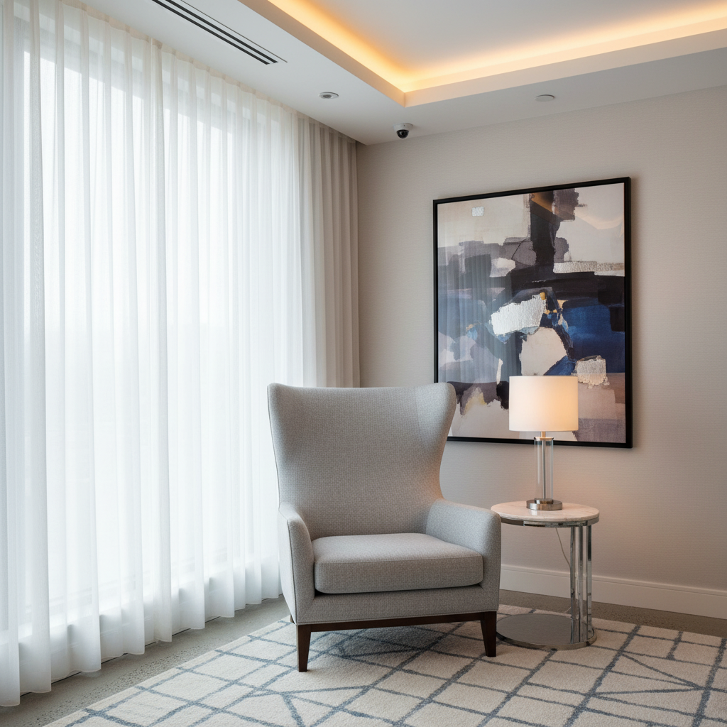 Aarden - Misty Stone Silicone Hybrid Upholstered Chair | Architectural Fabrics