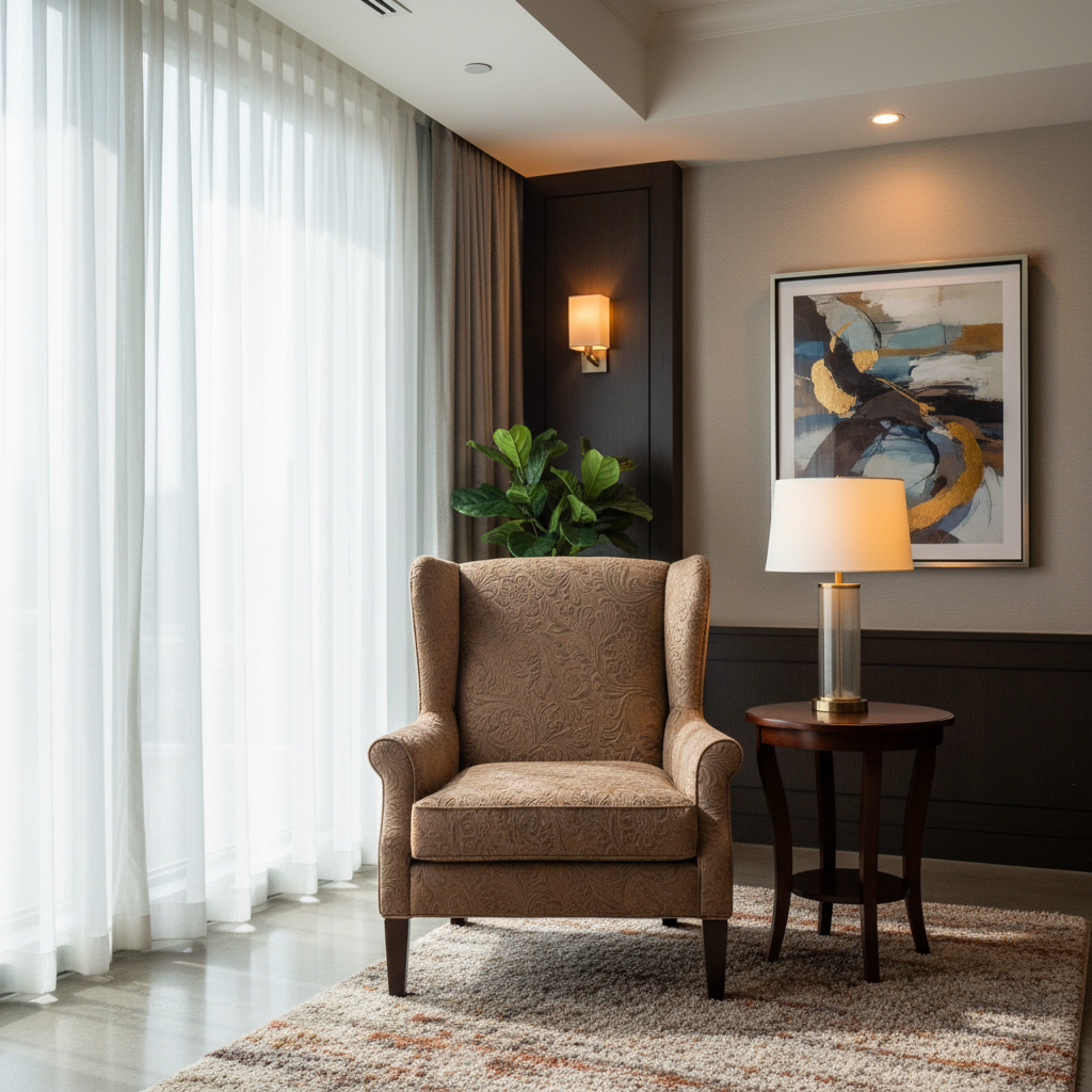 West Indian Lily - Canyon Upholstered Chair | Architectural Fabrics