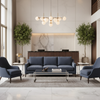 Vivace Reef - Ink Upholstered Sofa | Architectural Fabrics