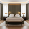 Maya Riviera - Olive Upholstered Headboard | Architectural Fabrics