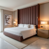 Triangle Reef - Bordeaux Upholstered Headboard | Architectural Fabrics