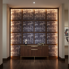 Distressed Velvet Texture Smoky Indigo Upholstered Wall Panel | Architectural Fabrics