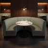 Amalfi - Sea Mist Indoor/Outdoor Vinyl Upholstered Banquette | Architectural Fabrics
