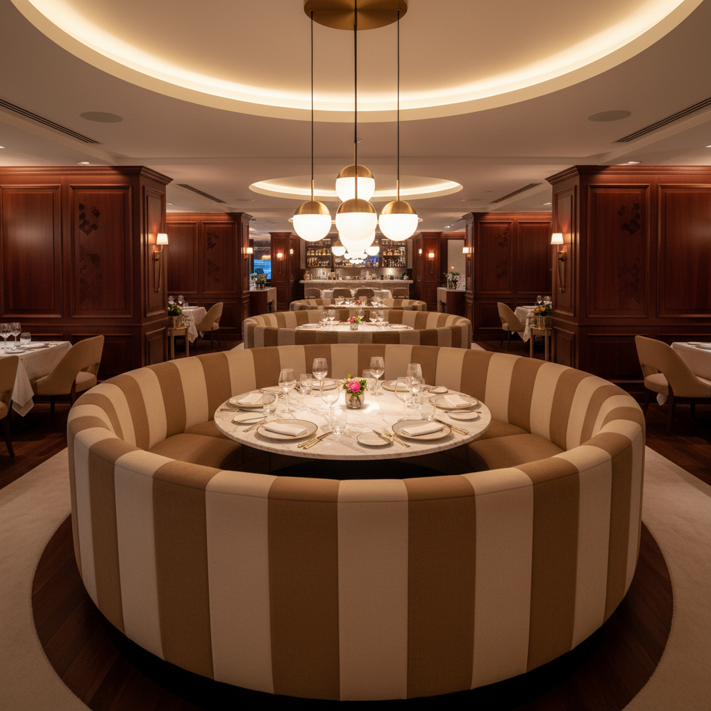 Christiansburg Marigold Upholstered Banquette | Architectural Fabrics