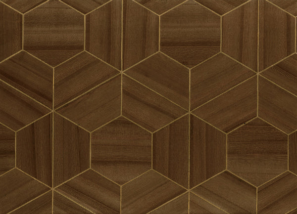 Naples-Walnut Wallcovering | Phillipe Romano