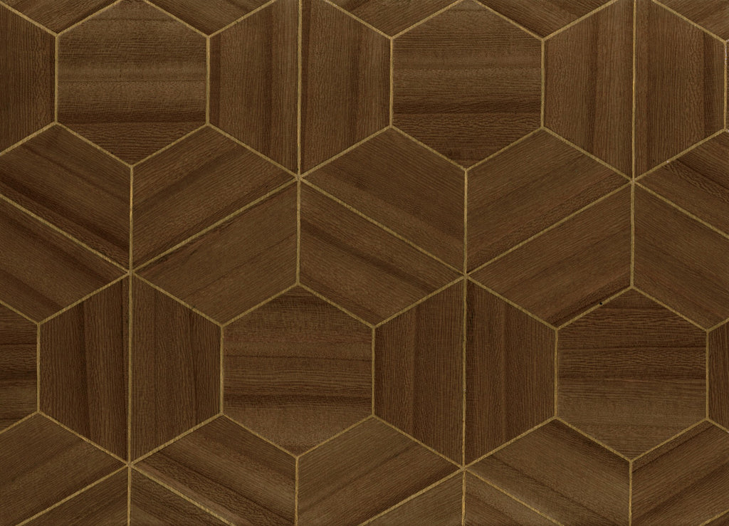 Naples-Walnut Wallcovering | Phillipe Romano — SPEC-500870