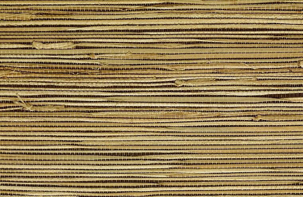 Kipulua Grasscloth Natural On Deep Brown Memo Sample | Phillipe Romano