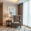 Brushed Linen Weave Misty Taupe Upholstered Chair | Architectural Fabrics
