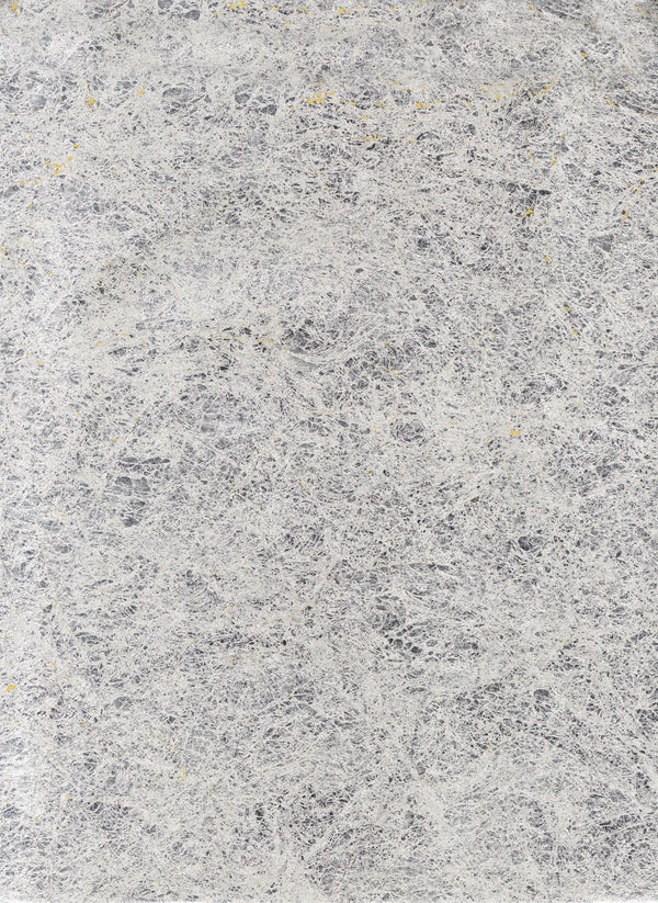 Captiva-Fog Metal Leaf Wallcovering | Phillipe Romano