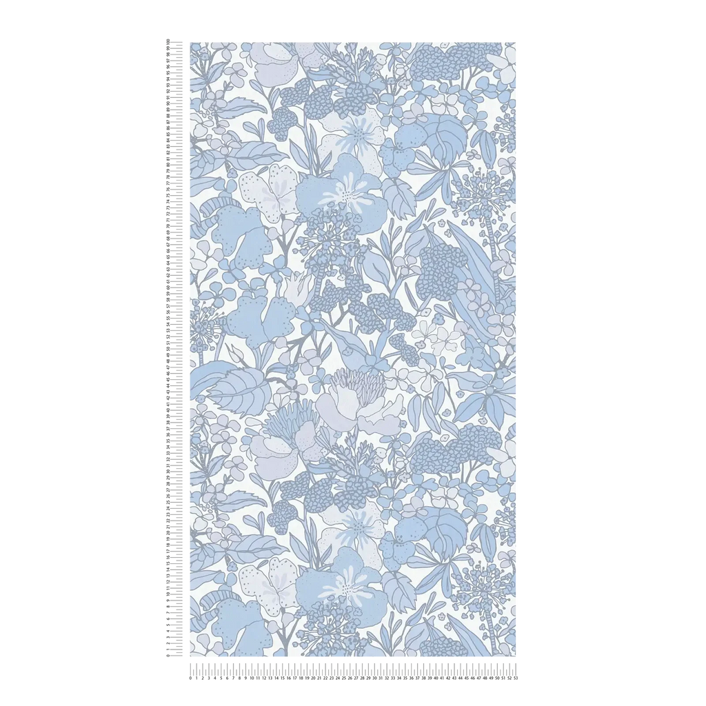 Floral Impression Light Blue Wallcovering | AS Creation