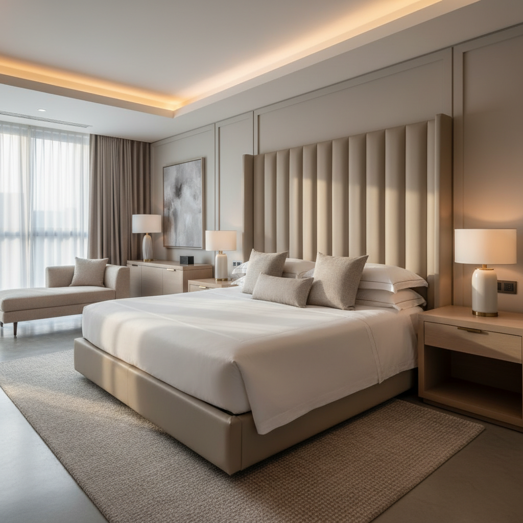 Middleburg Aquatint Upholstered Headboard | Architectural Fabrics