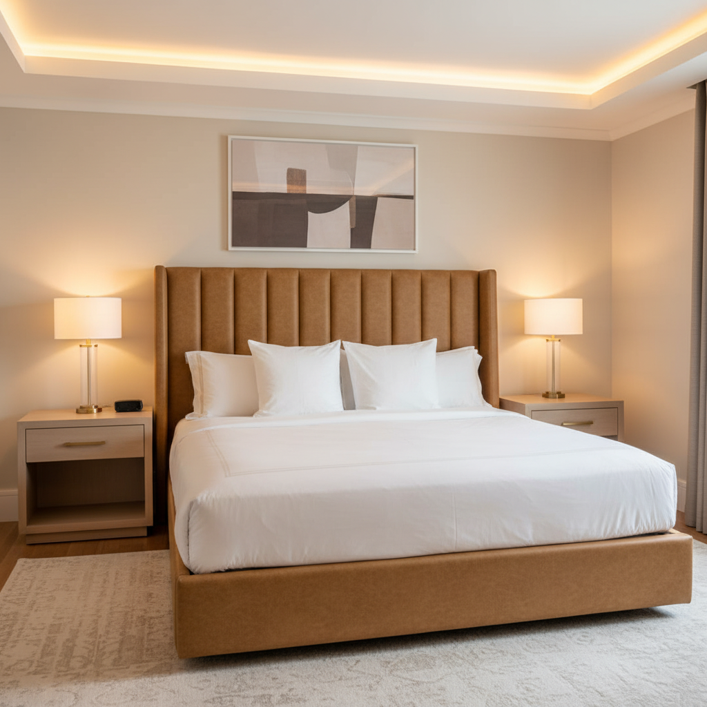 Vieques - Auburn Upholstered Headboard | Architectural Fabrics