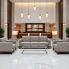 Maya Riviera - Silvergray Upholstered Sofa | Architectural Fabrics