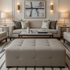 Pinnacle Rock - Stone Upholstered Ottoman | Architectural Fabrics