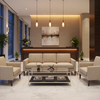 Rainbow Reef - Flannel Upholstered Sofa | Architectural Fabrics
