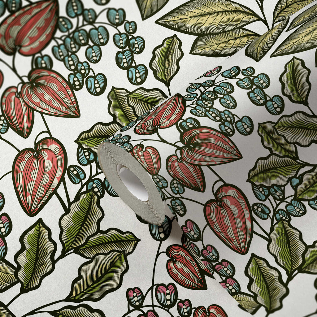 Floral Impression Green Wallcovering | AS Creation