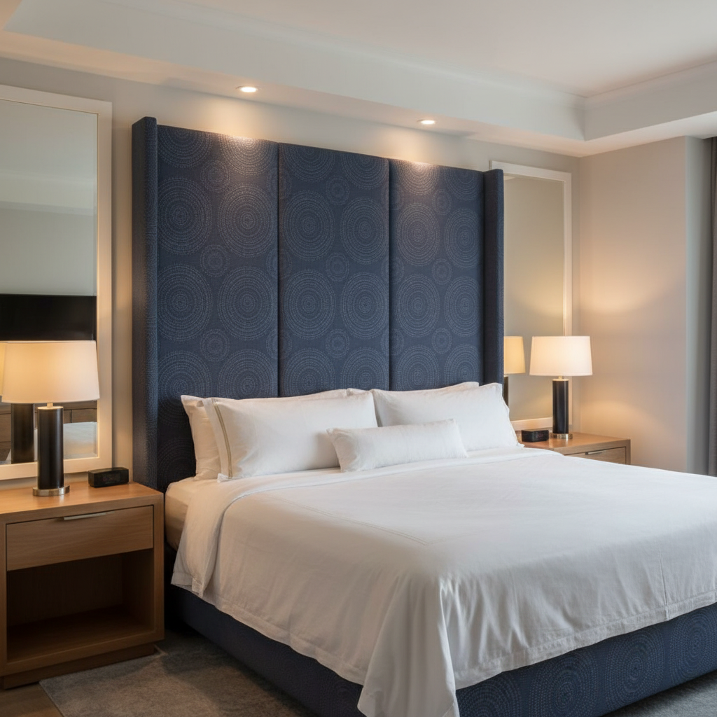 Virgin Gorda - Aqua Upholstered Headboard | Architectural Fabrics