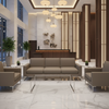 Fine Pebble Grain Mushroom Taupe Upholstered Sofa | Architectural Fabrics