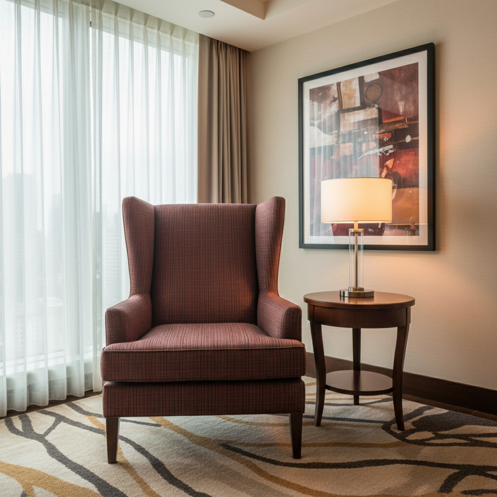 Woven Crosshatch Texture Rustic Sienna Upholstered Chair | Architectural Fabrics